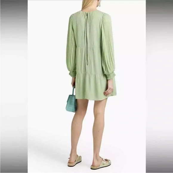 ALICE + OLIVIA Antoinette Pleated
Long Sleeve Dress Size Large - Picture 4 of 13